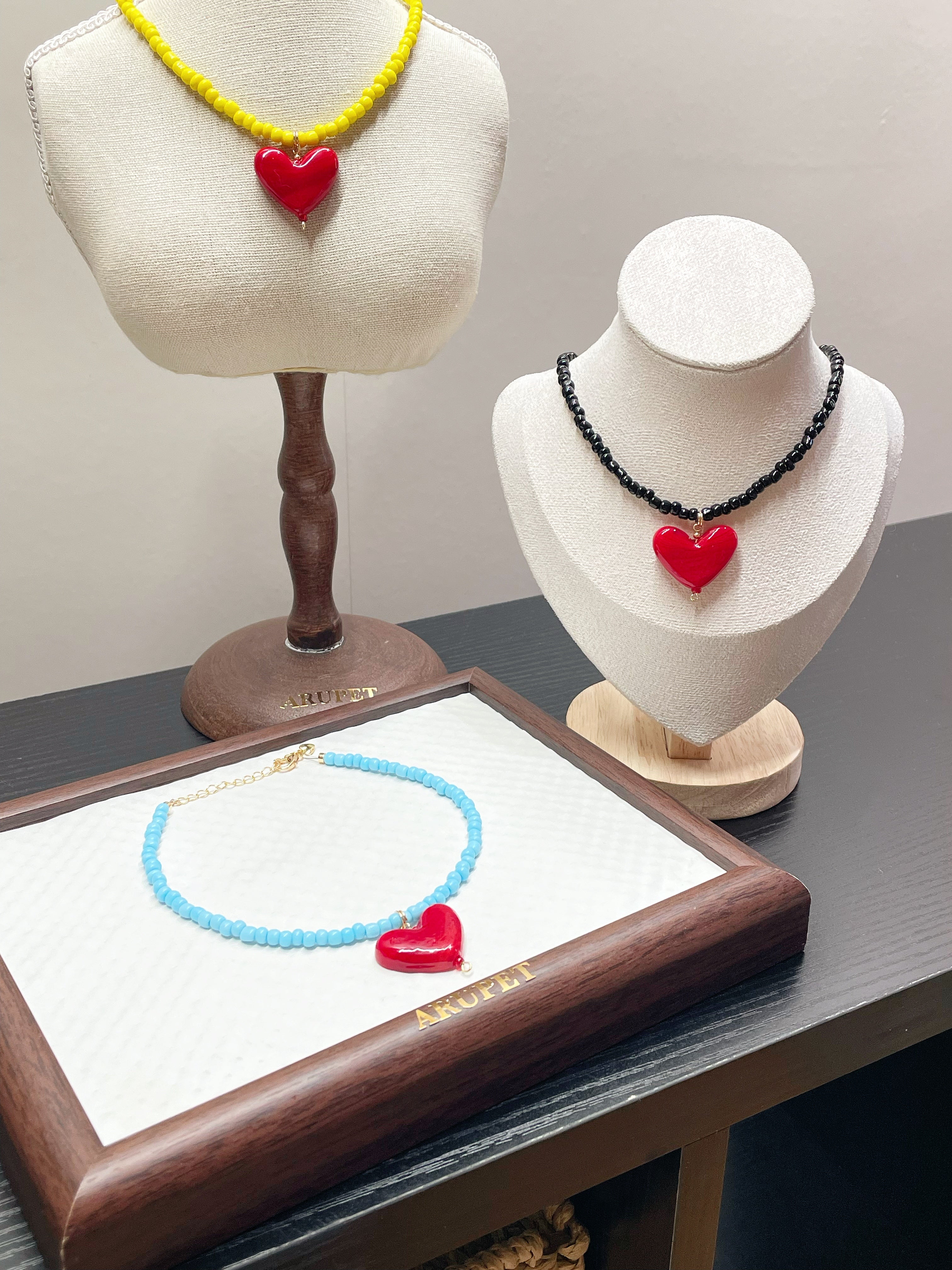 American Sweetheart (Black, Yellow, Blue) for Pet Necklace