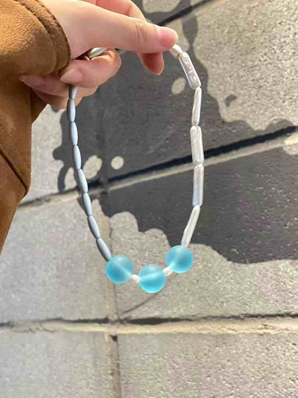 Mint Blue Baby Candy for Pet Necklace