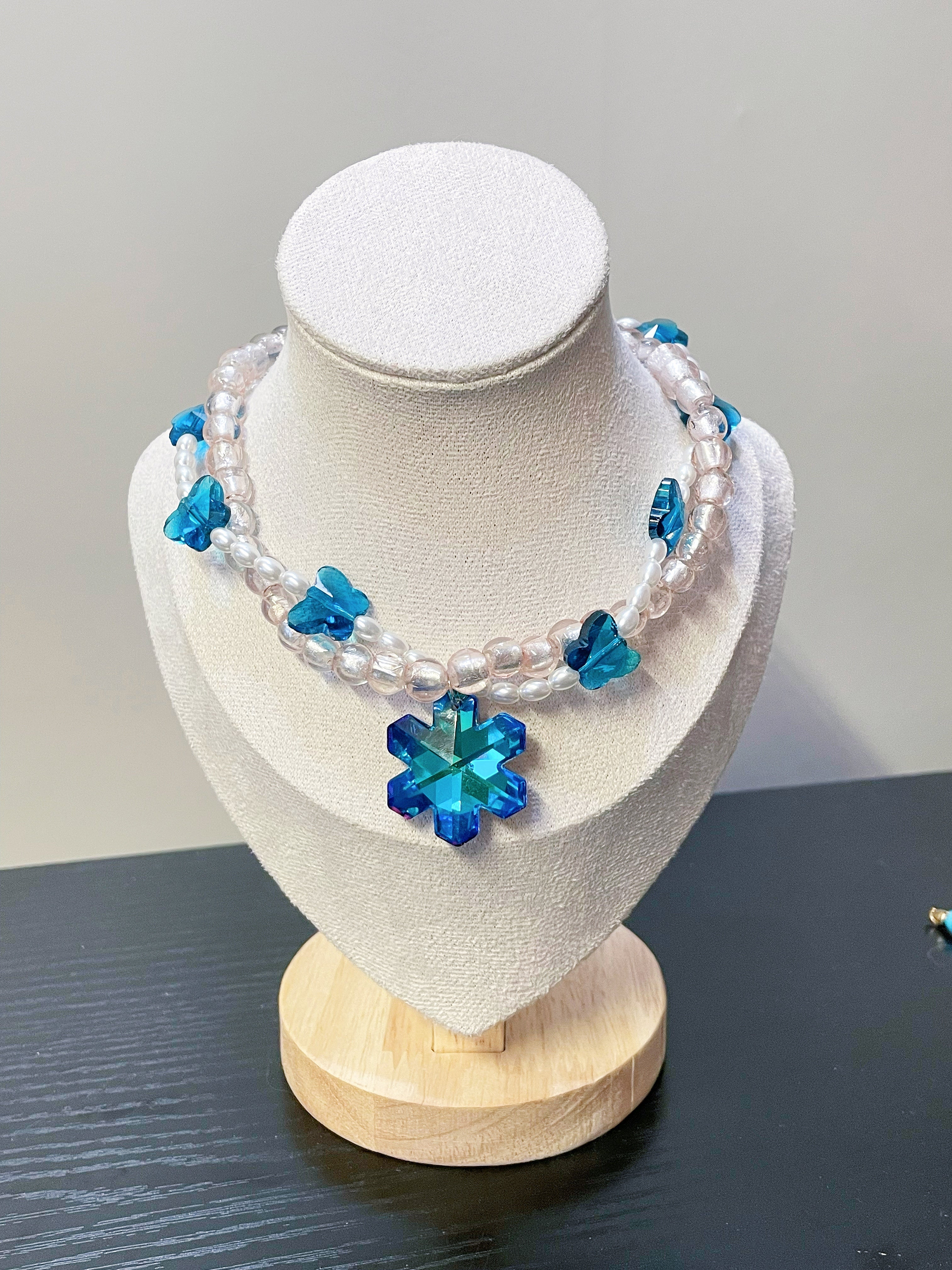 Blue Mermaid for Pet Necklace