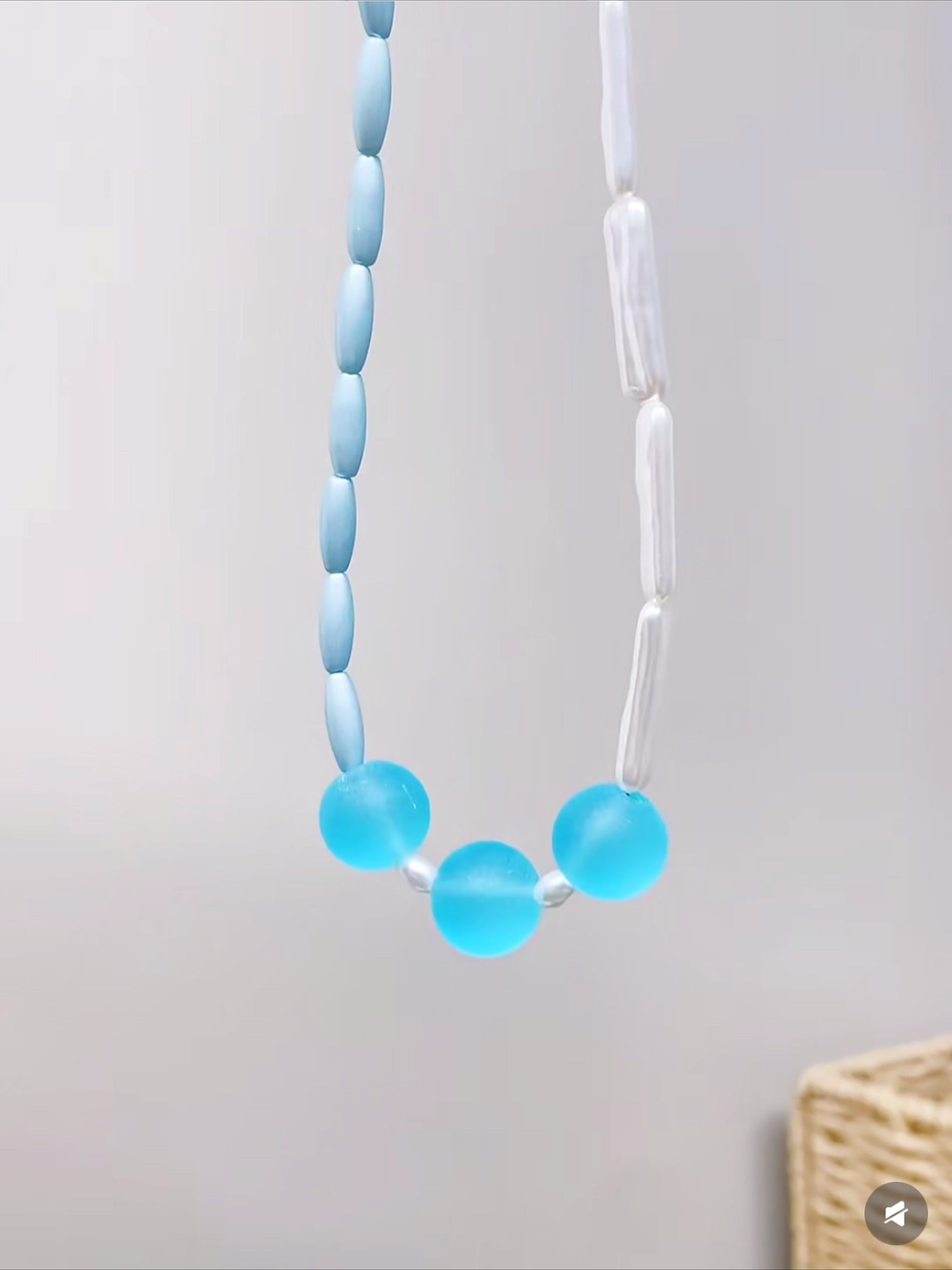 Mint Blue Baby Candy for Pet Necklace
