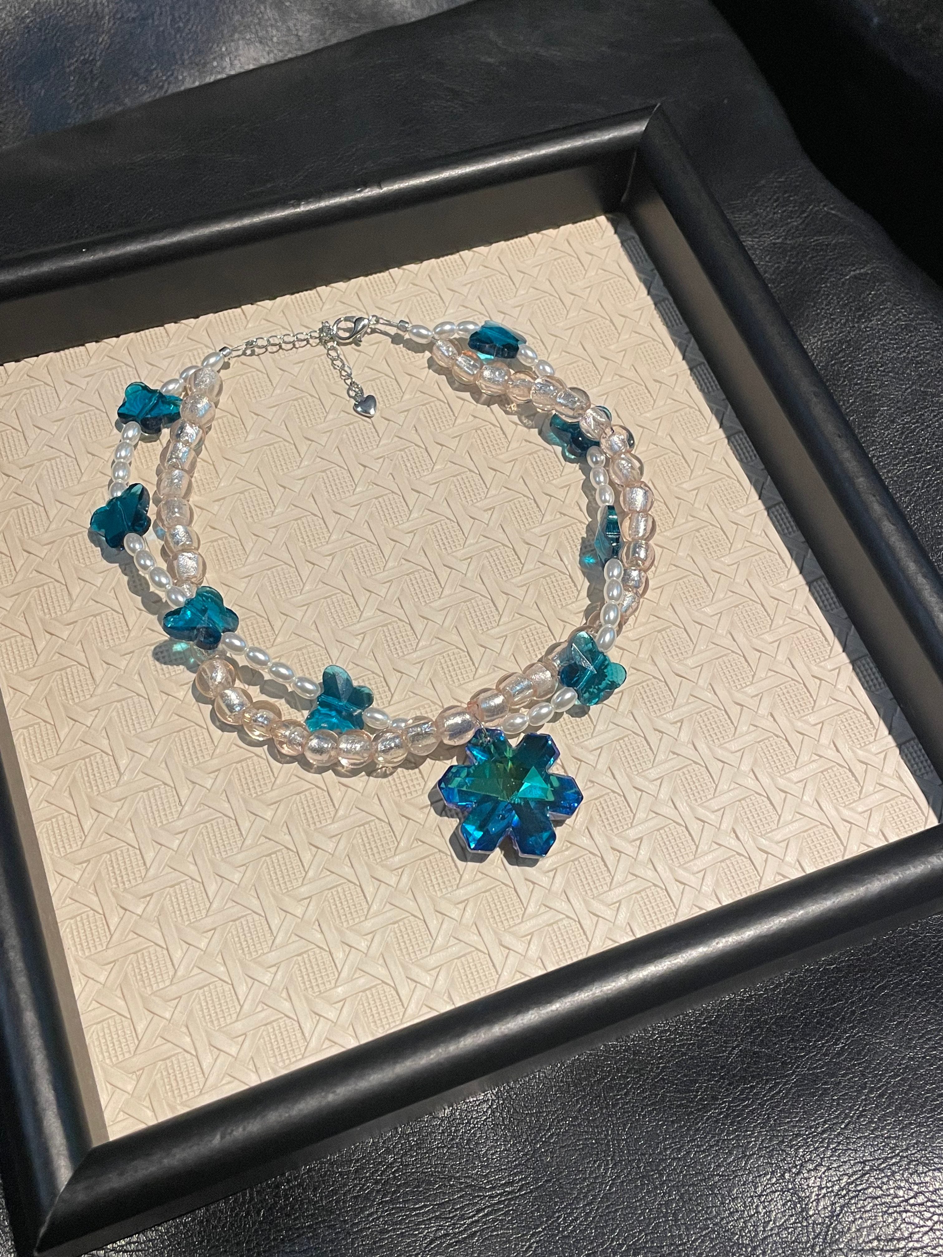 Blue Mermaid for Pet Necklace