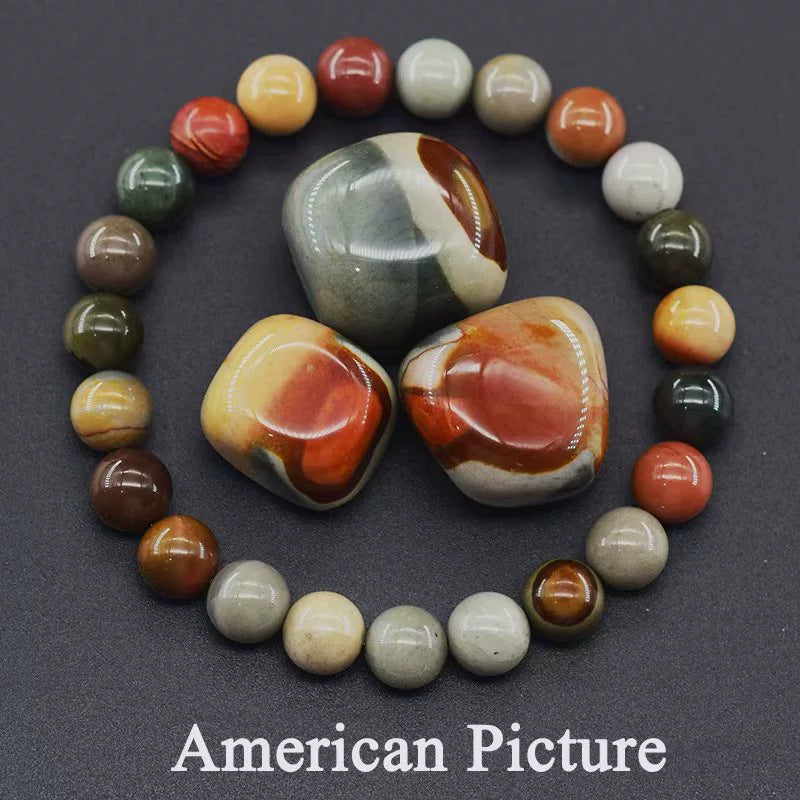 Healing Crystal Bracelet for Anxiety - Natural Stone Energy Jewelry for Balance