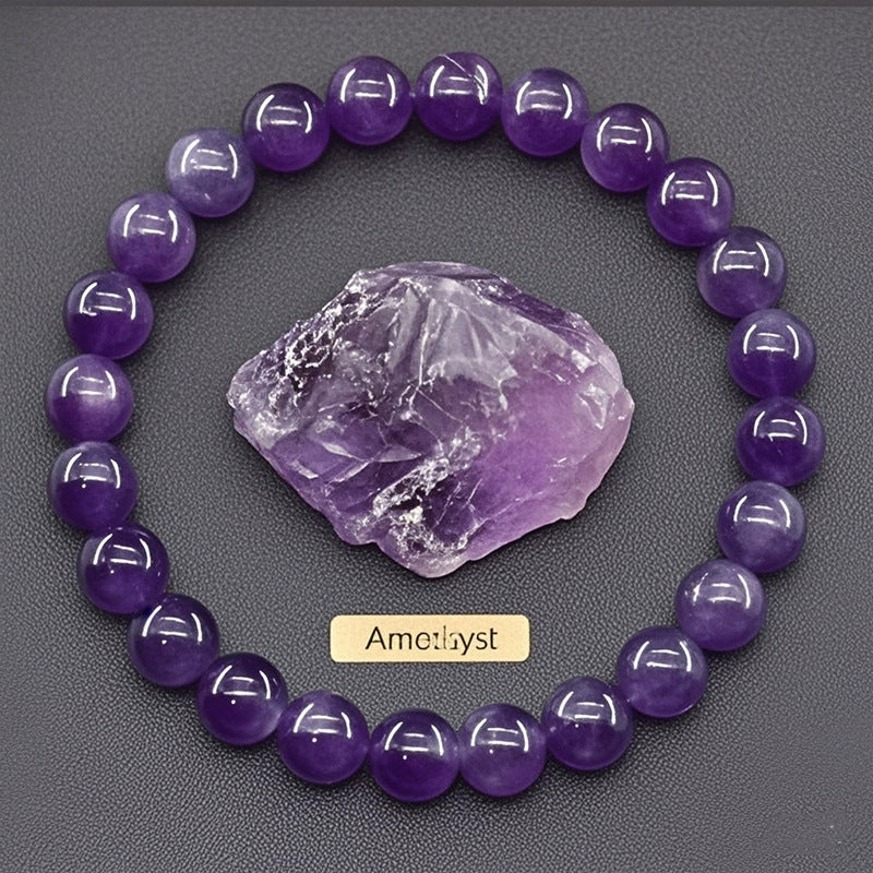 Healing Crystal Bracelet for Anxiety - Natural Stone Energy Jewelry for Balance