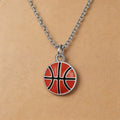 Sport Enthusiast Goal Pendant: Hand-Polished Ball Charm Necklace for Men & Women