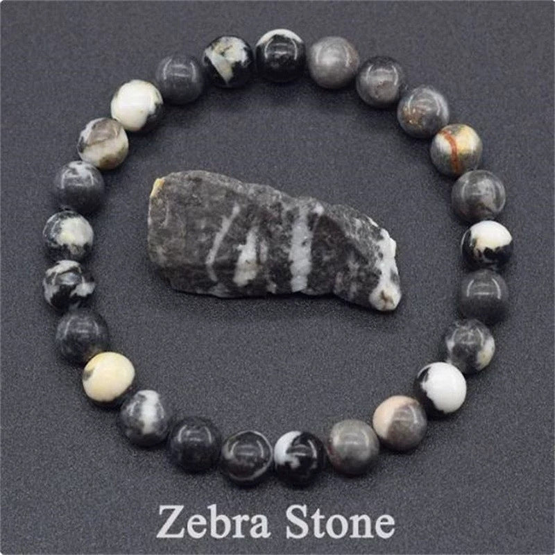 Healing Crystal Bracelet for Anxiety - Natural Stone Energy Jewelry for Balance