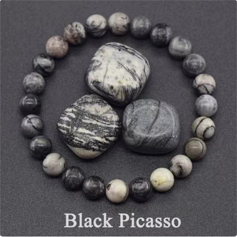 Healing Crystal Bracelet for Anxiety - Natural Stone Energy Jewelry for Balance