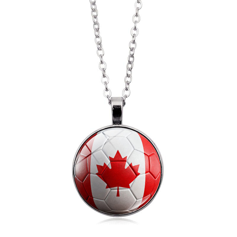 Ultimate Fan Support Necklace - Iconic Country Flag Pendant for Global Sports Season