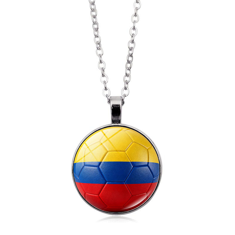 Ultimate Fan Support Necklace - Iconic Country Flag Pendant for Global Sports Season