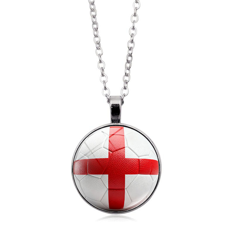 Ultimate Fan Support Necklace - Iconic Country Flag Pendant for Global Sports Season