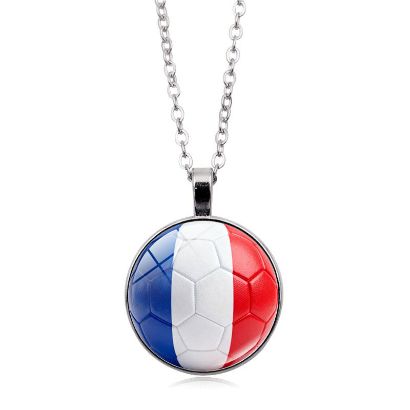 Ultimate Fan Support Necklace - Iconic Country Flag Pendant for Global Sports Season