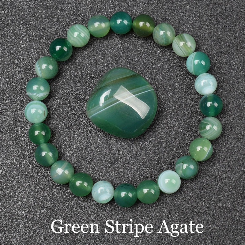 Healing Crystal Bracelet for Anxiety - Natural Stone Energy Jewelry for Balance