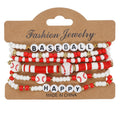 Adjustable Soccer Spirit Wristband - Personalized Team Color Jewelry Gift for Sports Enthusiasts