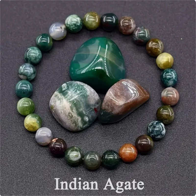 Healing Crystal Bracelet for Anxiety - Natural Stone Energy Jewelry for Balance
