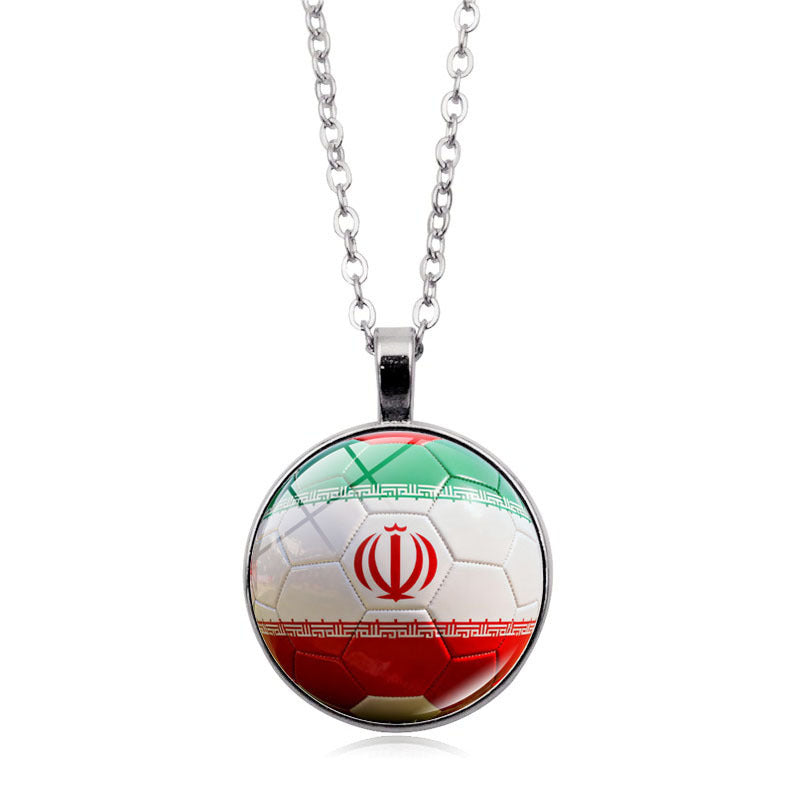 Ultimate Fan Support Necklace - Iconic Country Flag Pendant for Global Sports Season