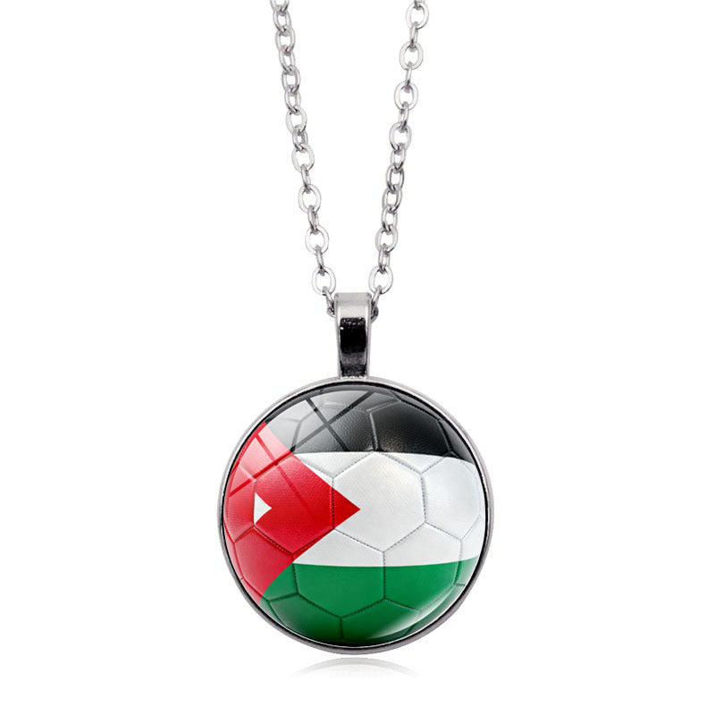 Ultimate Fan Support Necklace - Iconic Country Flag Pendant for Global Sports Season