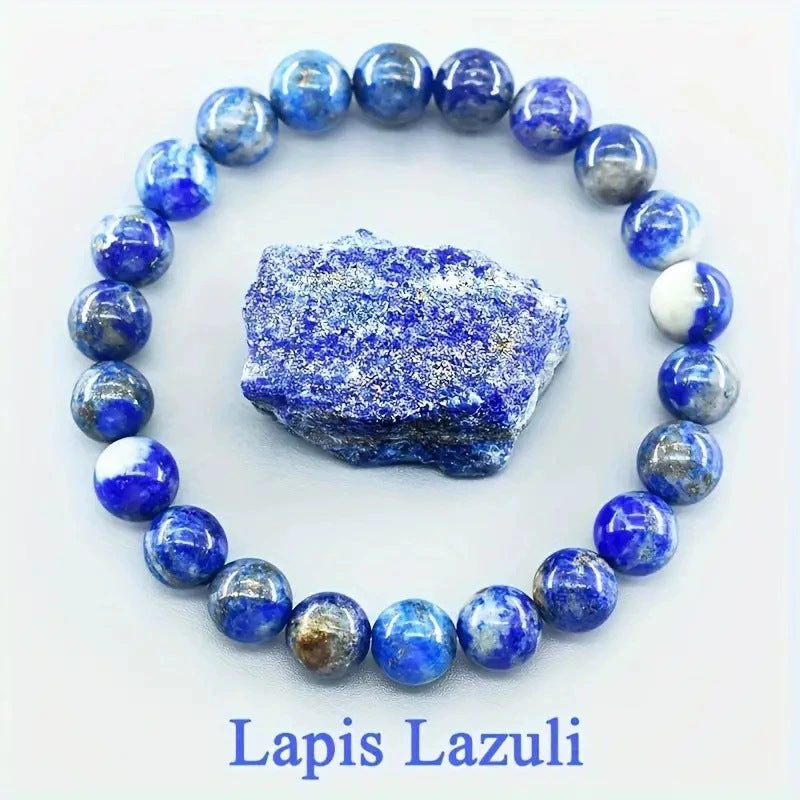 Healing Crystal Bracelet for Anxiety - Natural Stone Energy Jewelry for Balance
