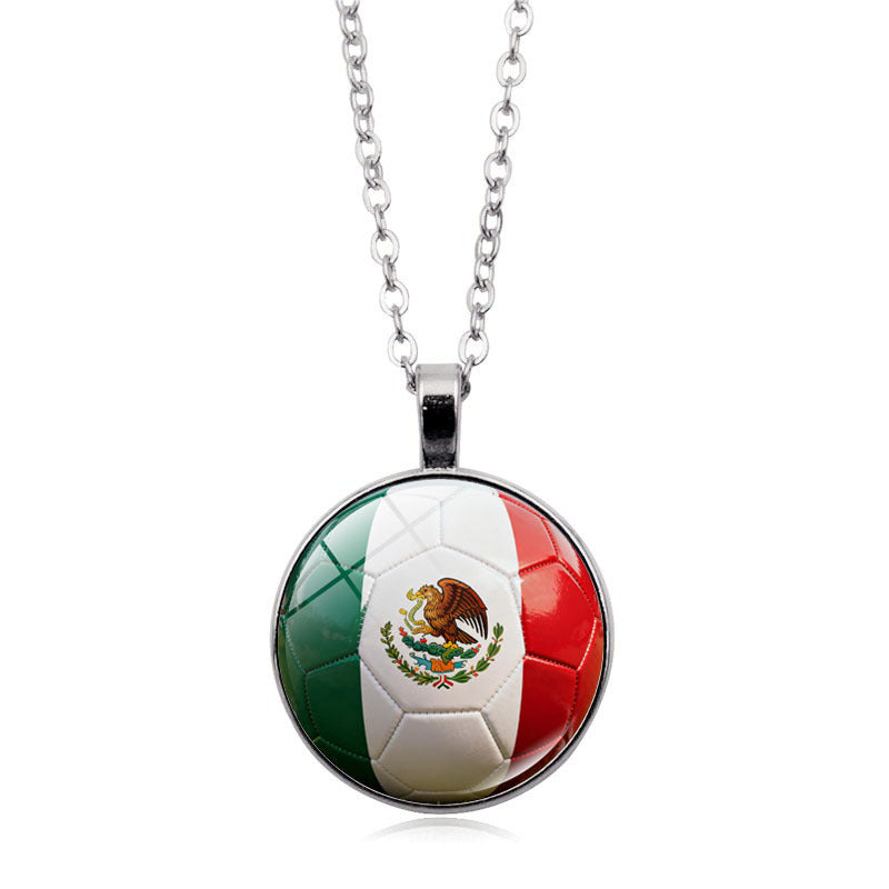 Ultimate Fan Support Necklace - Iconic Country Flag Pendant for Global Sports Season
