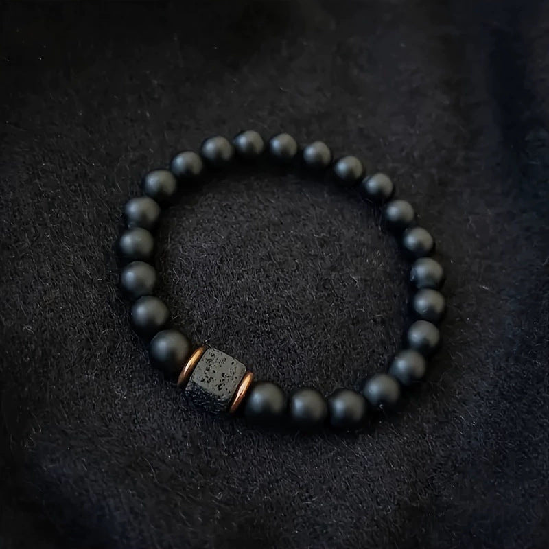 Lava Rock Essential Oil Diffuser Bracelet for Anxiety Relief - Natural Healing Stone Aromatherapy Jewelry