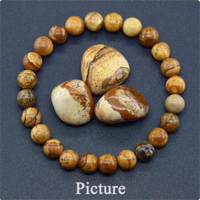 Healing Crystal Bracelet for Anxiety - Natural Stone Energy Jewelry for Balance