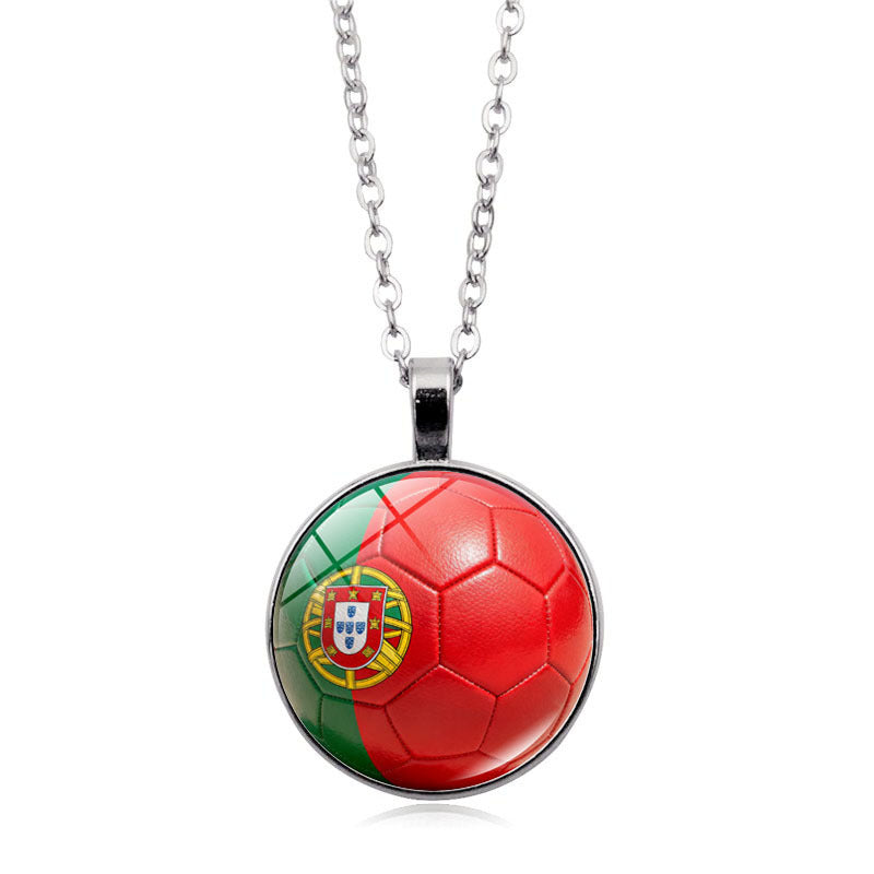 Ultimate Fan Support Necklace - Iconic Country Flag Pendant for Global Sports Season