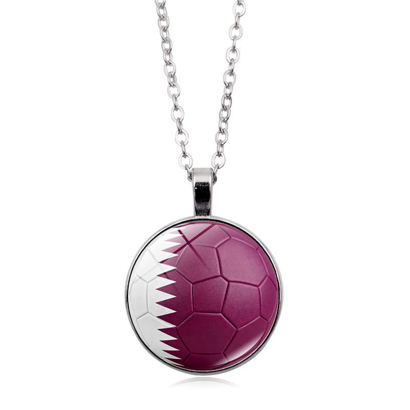 Ultimate Fan Support Necklace - Iconic Country Flag Pendant for Global Sports Season