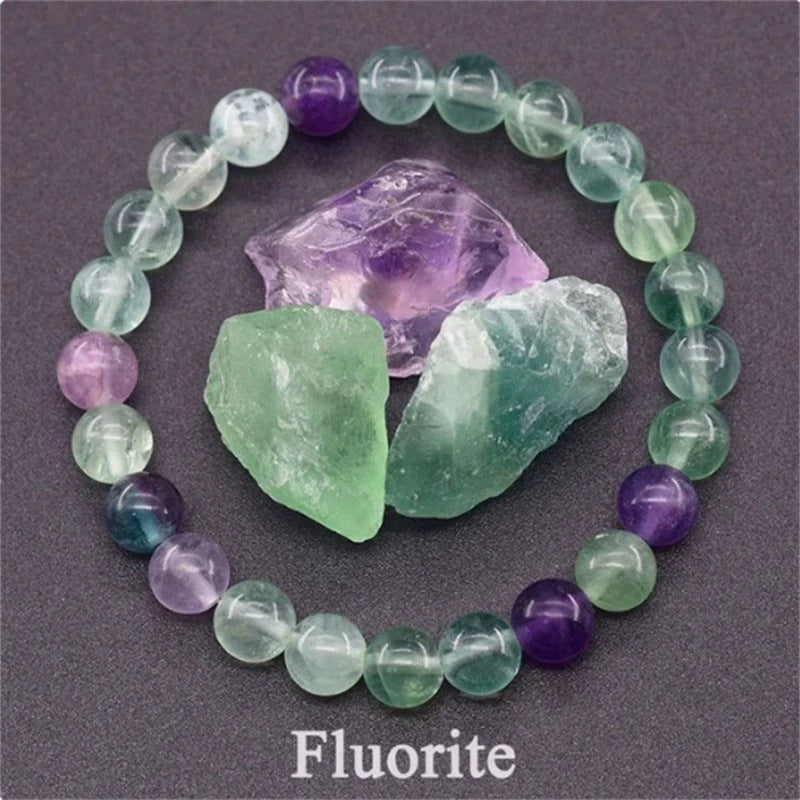 Healing Crystal Bracelet for Anxiety - Natural Stone Energy Jewelry for Balance