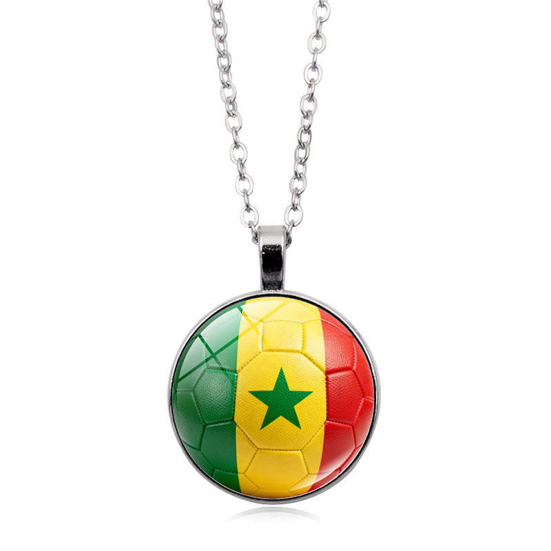 Ultimate Fan Support Necklace - Iconic Country Flag Pendant for Global Sports Season