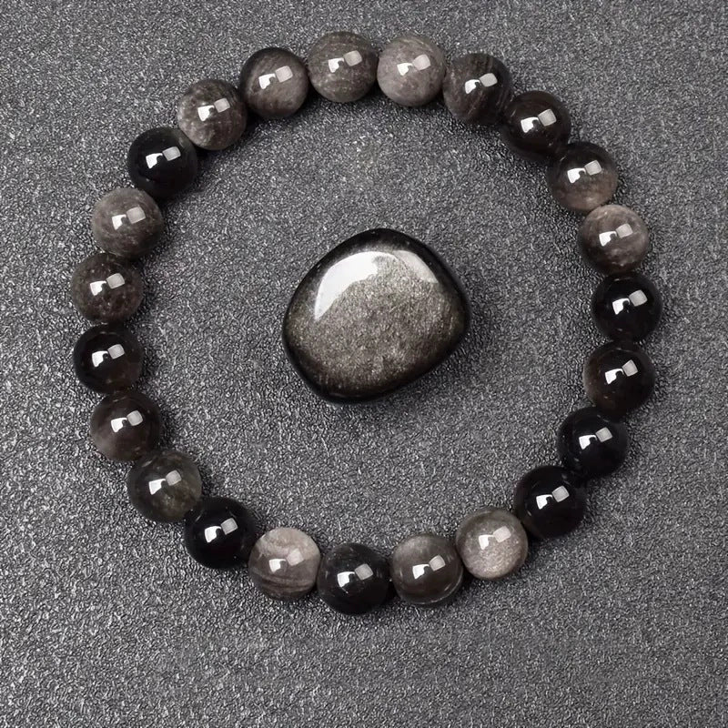Healing Crystal Bracelet for Anxiety - Natural Stone Energy Jewelry for Balance