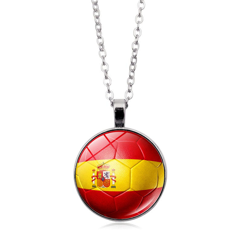 Ultimate Fan Support Necklace - Iconic Country Flag Pendant for Global Sports Season