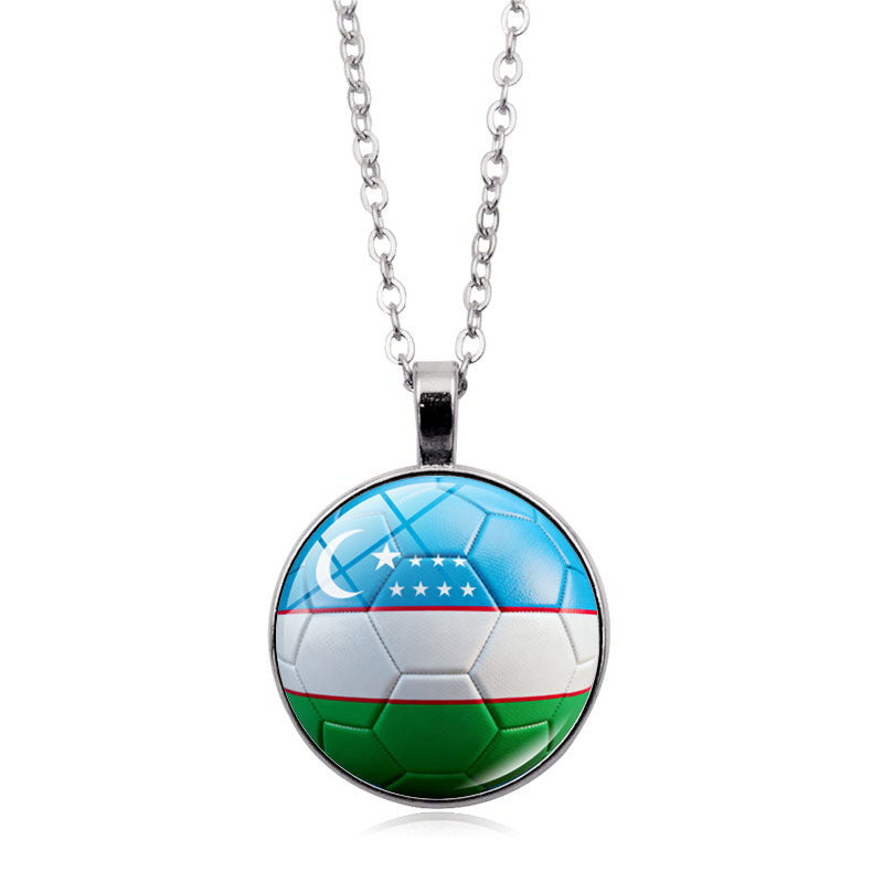 Ultimate Fan Support Necklace - Iconic Country Flag Pendant for Global Sports Season