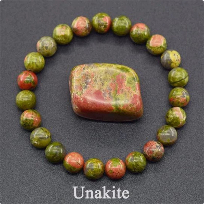 Healing Crystal Bracelet for Anxiety - Natural Stone Energy Jewelry for Balance
