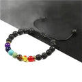 Natural Lava Stone Essential Oil Diffuser Bracelet Handmade Braided Adjustable Aromatherapy Jewelry