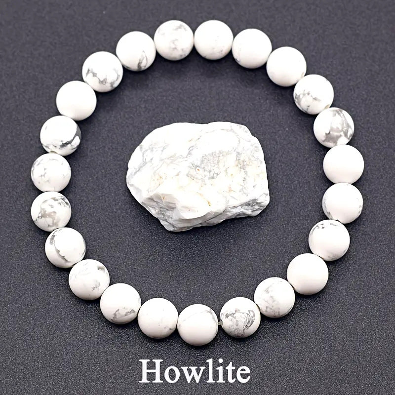 Healing Crystal Bracelet for Anxiety - Natural Stone Energy Jewelry for Balance