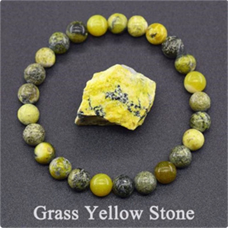 Healing Crystal Bracelet for Anxiety - Natural Stone Energy Jewelry for Balance