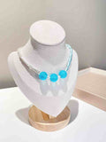 Mint Blue Baby Candy for Pet Necklace