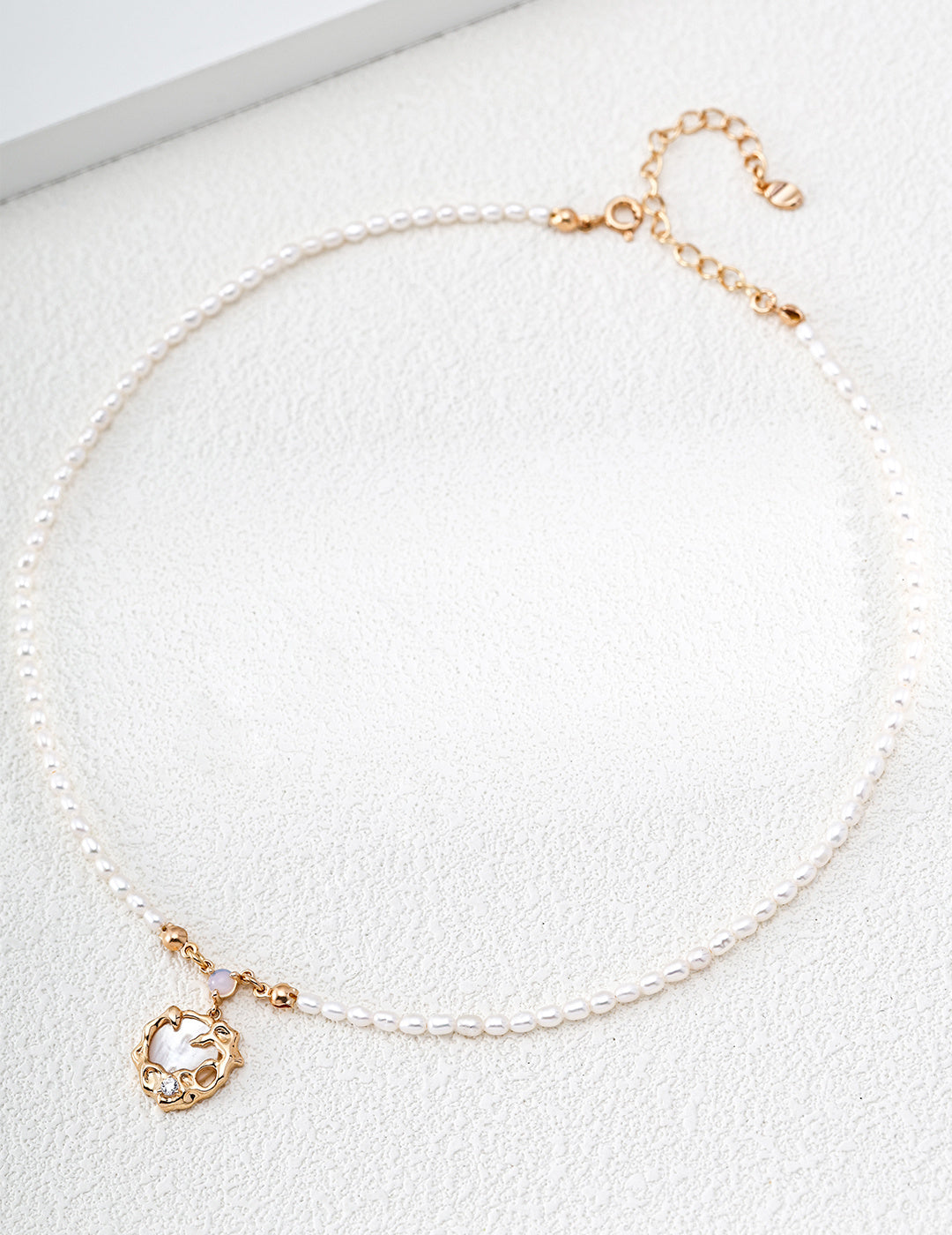 S925 Sterling Silver Vintage Natural Pearl Necklace