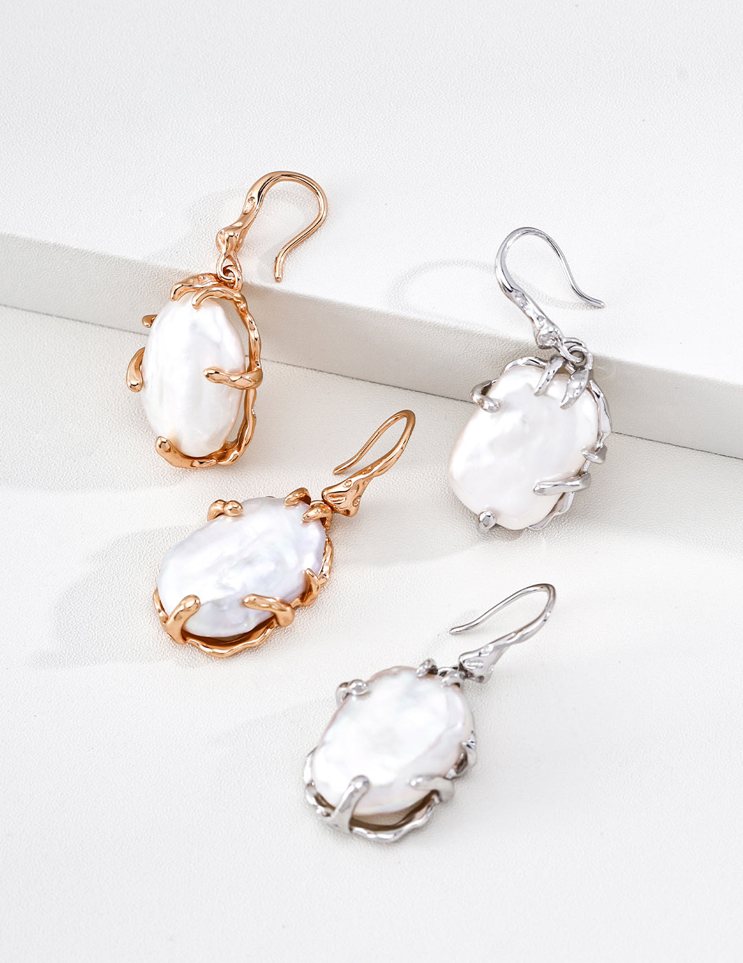 Baroque Pearl Earrings - Auspicious Beads