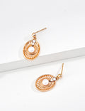 Lucky Compass Earrings Pearl Earrings Zircon Earrings
