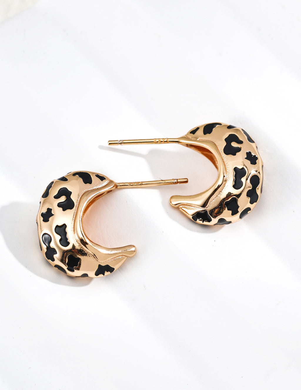 Leopard Glazed Earrings