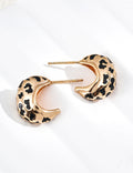 Leopard Glazed Earrings