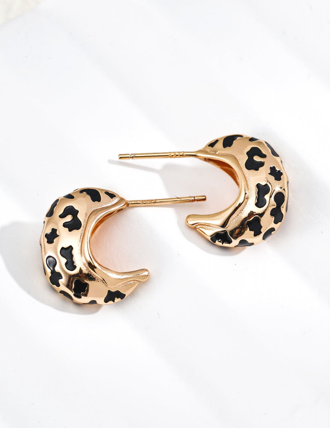 Leopard Glazed Earrings