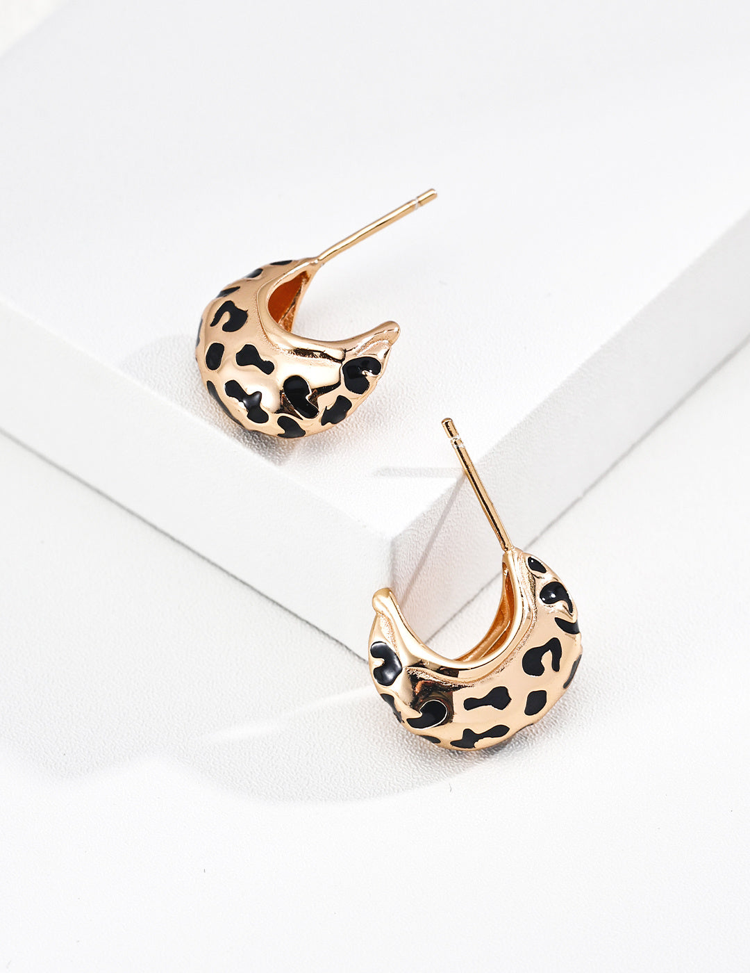 Leopard Glazed Earrings