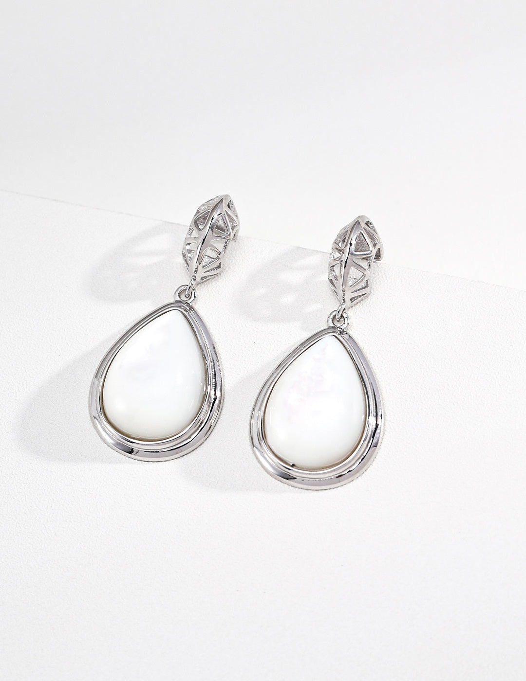 Vintage Gold Moon Blue Earrings
