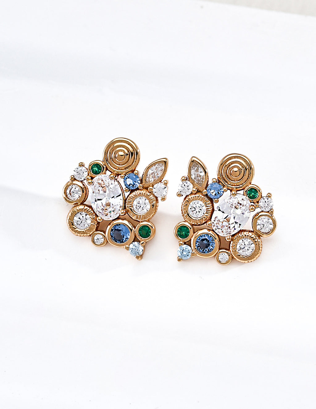 Zircon Earrings [Forest Heartbeat]