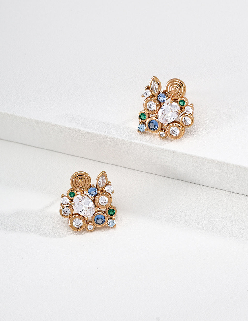 Zircon Earrings [Forest Heartbeat]