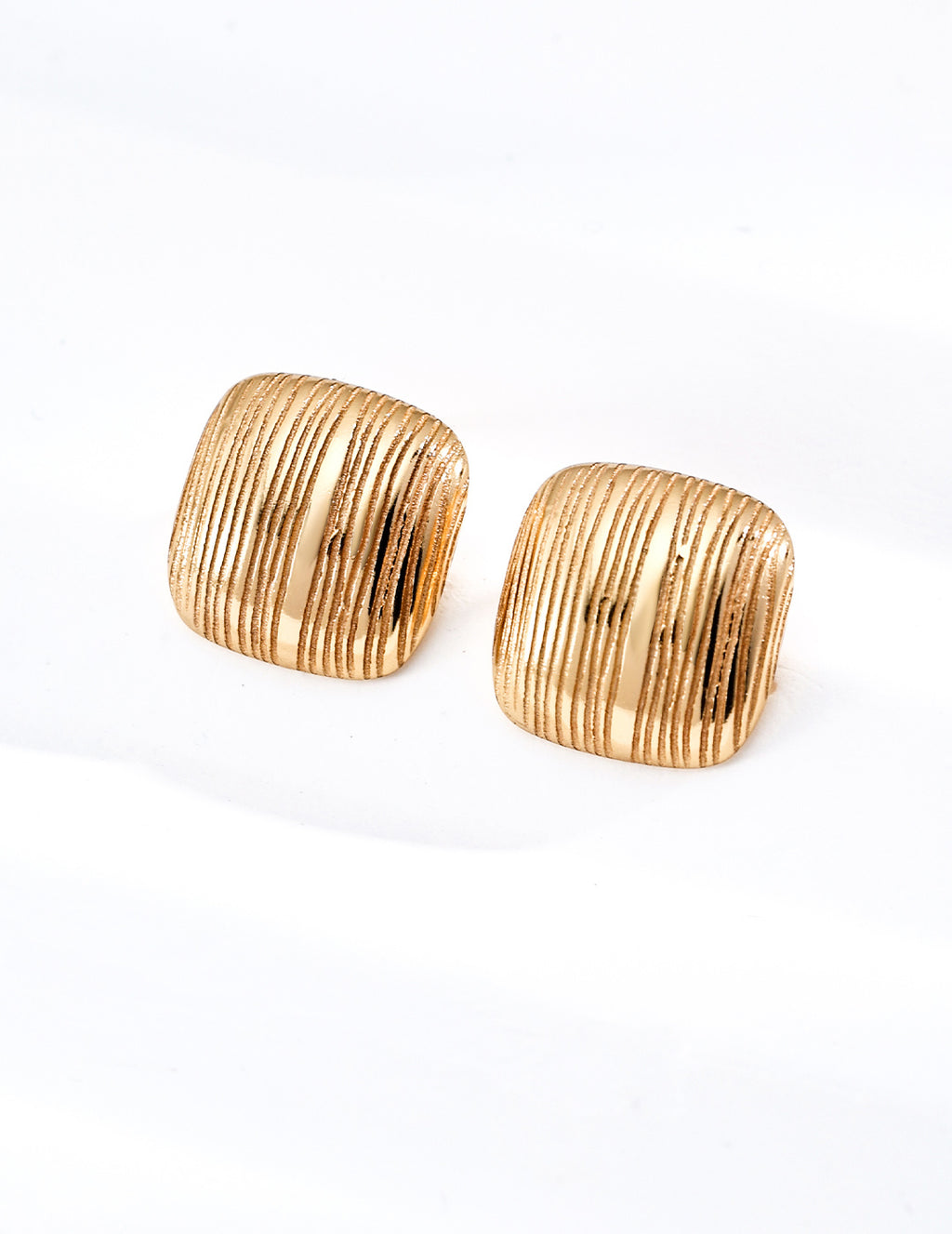 Plain silver earrings