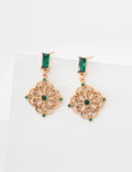 S925 Sterling Silver Vintage Design Zirconia Earrings