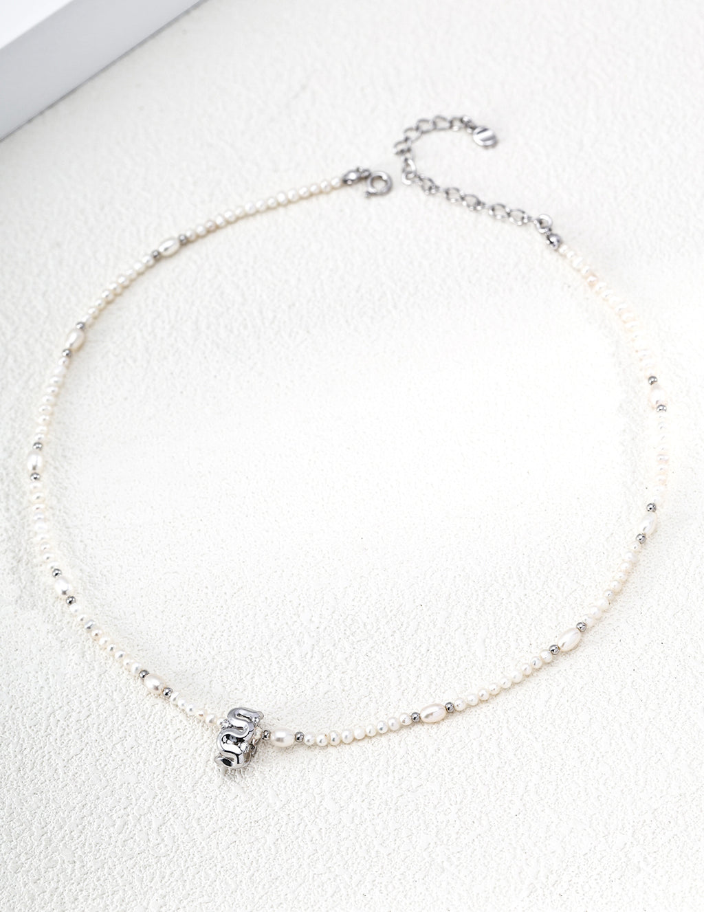 Natural pearl zircon necklace