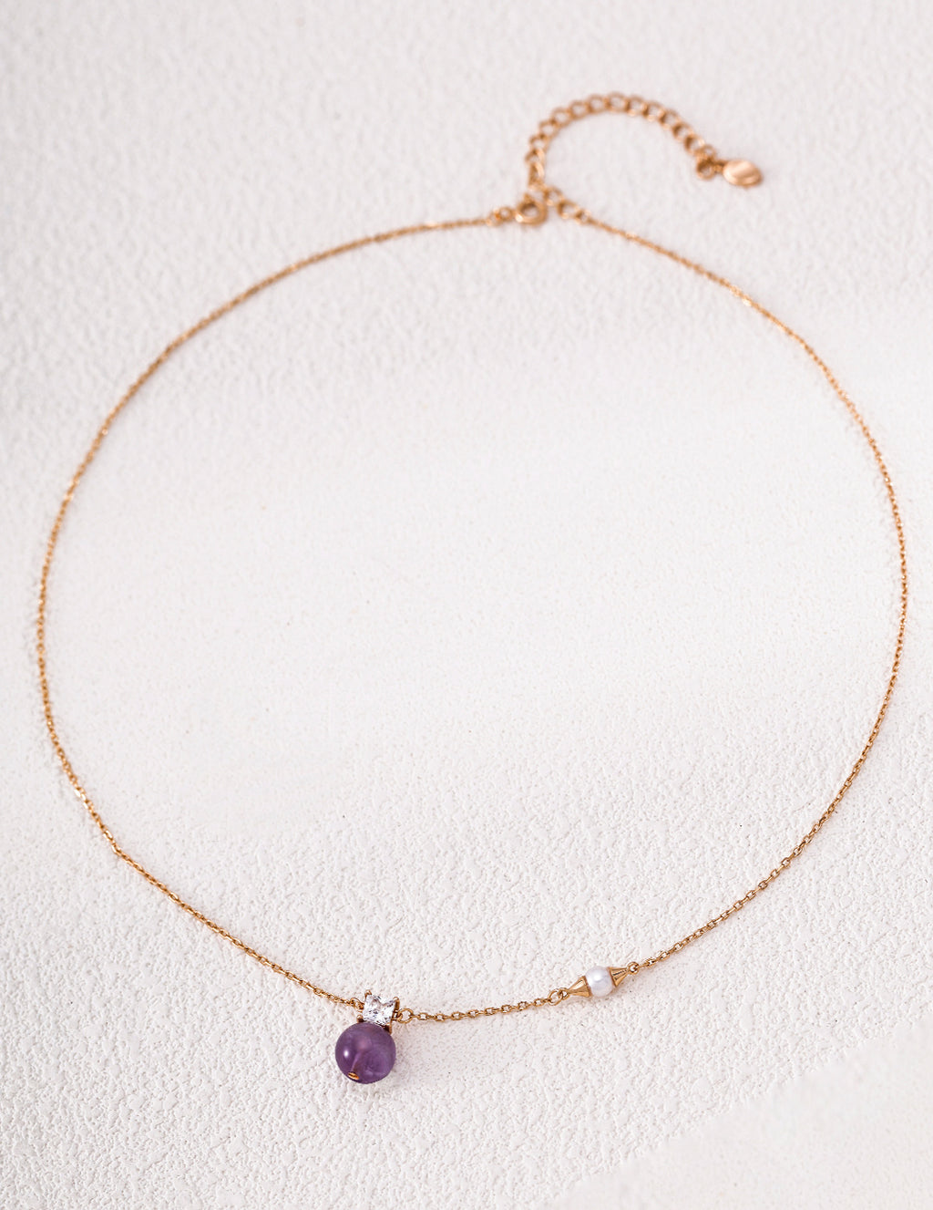 Amethyst Pearl Necklace