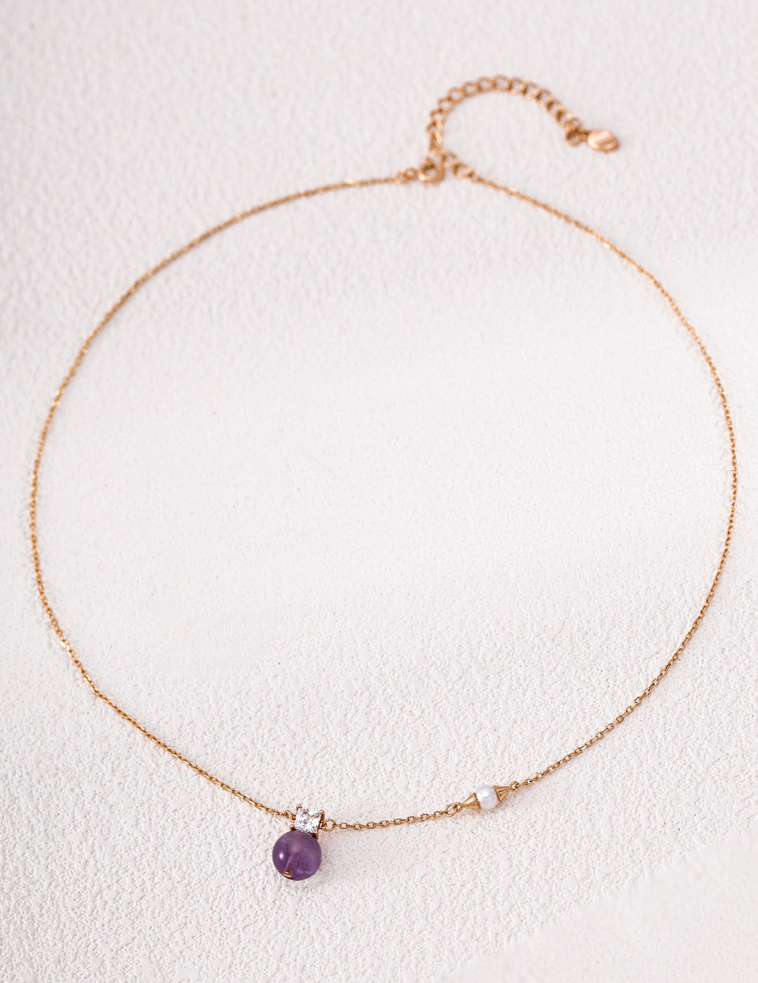 Amethyst Pearl Necklace